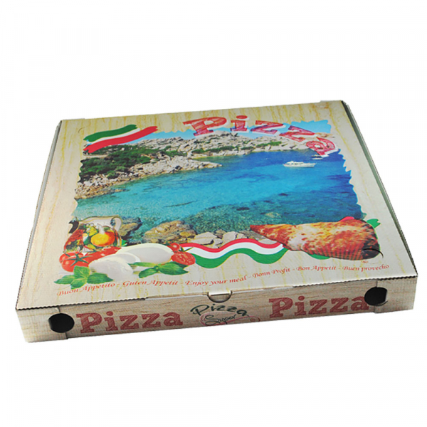 Pizzakarton 46x46x5 cm Pizzaschachtel Pizzabox (100 Stk.)